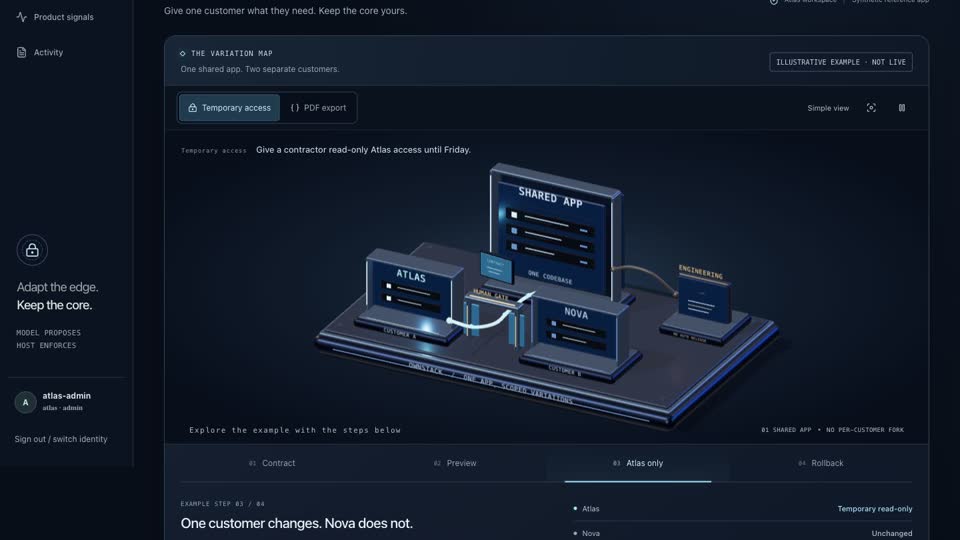 OwnStack interface preview